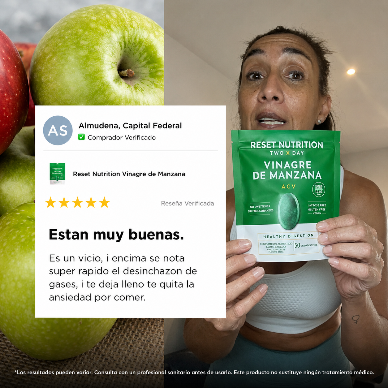 RESET ® Líbrate De La Hinchazón, Los Antojos Y Repará Tu Intestino